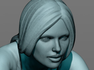girl on a bicycle Modello di stampa 3D