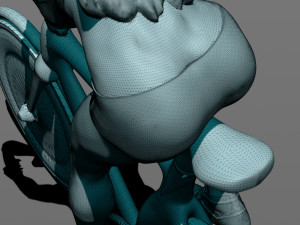 girl on a bicycle Modello di stampa 3D