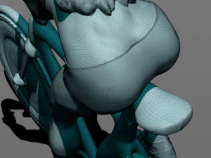 girl on a bicycle 3D Print Model