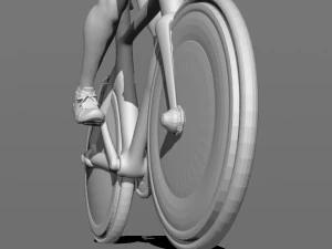 girl on a bicycle 3D Print Model