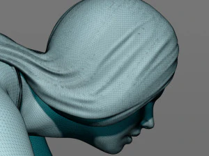 girl on a bicycle 3D Print Model