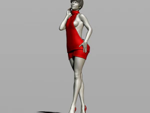 pretty woman 3D Print Model