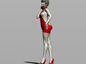 pretty woman 3Dプリントモデル