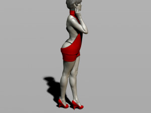 pretty woman 3Dプリントモデル