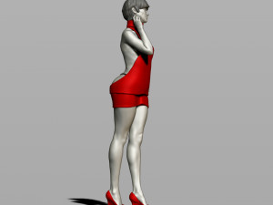 pretty woman 3Dプリントモデル