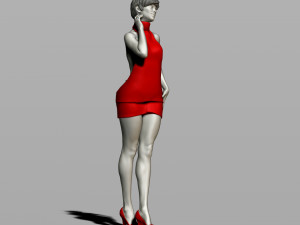 pretty woman 3Dプリントモデル
