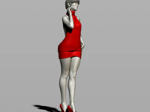 pretty woman 3D Print Model