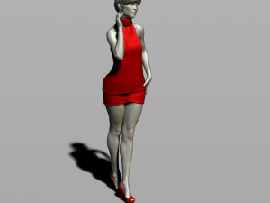 pretty woman 3D Print Model