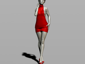 pretty woman 3Dプリントモデル