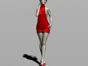 pretty woman 3D Print Model