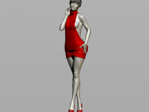pretty woman 3Dプリントモデル