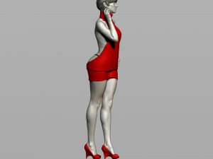 pretty woman 3Dプリントモデル