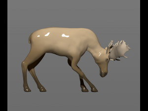 young moose 3D-printmodel