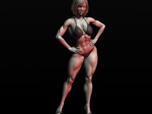 girl bodybuilder 3D Print Model
