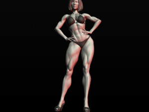 girl bodybuilder 3D Print Model