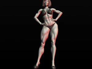 girl bodybuilder 3D Print Model