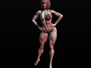 girl bodybuilder 3D Print Model