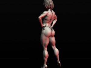 girl bodybuilder 3D Print Model