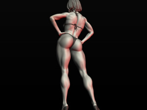 girl bodybuilder 3D Print Model