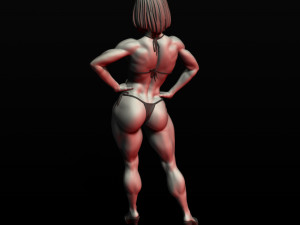 girl bodybuilder 3D Print Model