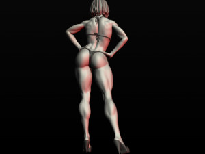 girl bodybuilder 3D Print Model