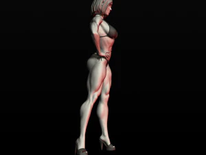 girl bodybuilder 3D Print Model