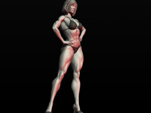 girl bodybuilder 3D Print Model