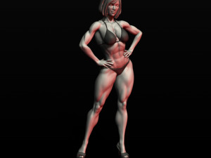 girl bodybuilder 3D Print Model