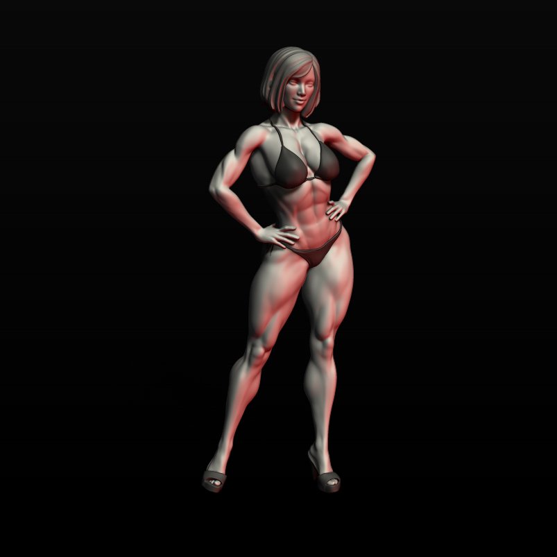 Female Muscle Webcam
