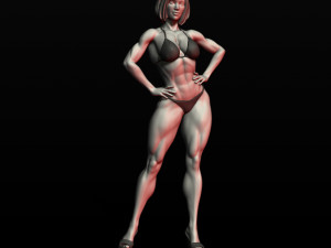 girl bodybuilder 3D Print Model