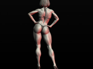 girl bodybuilder 3D Print Model