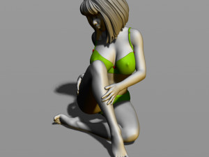 pretty girl on the floor Model Cetak 3D