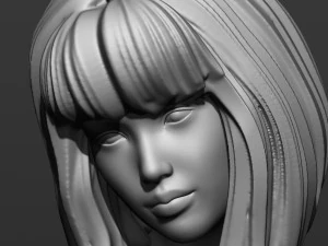 pretty girl on the floor 3D Print Model