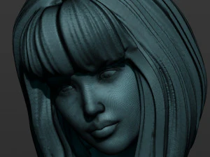 pretty girl on the floor 3D Print Model