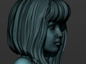 pretty girl on the floor 3D Print Model