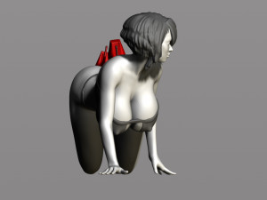 pretty woman on her knees 3D Принт Модель