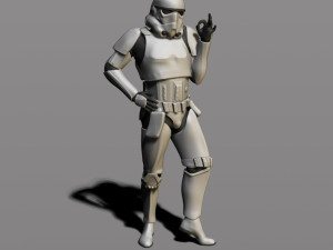 imperial stormtrooper 3Dプリントモデル