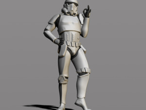 imperial stormtrooper 3Dプリントモデル