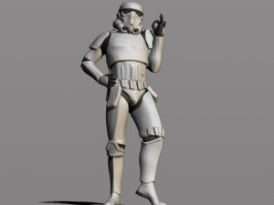 imperial stormtrooper 3Dプリントモデル