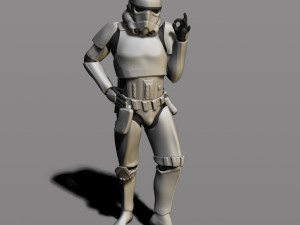 imperial stormtrooper 3Dプリントモデル
