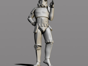 imperial stormtrooper 3Dプリントモデル