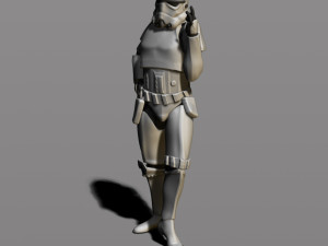 imperial stormtrooper 3Dプリントモデル