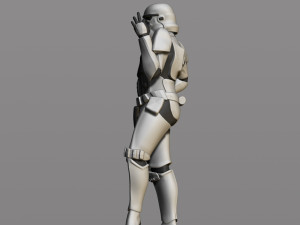 imperial stormtrooper 3Dプリントモデル