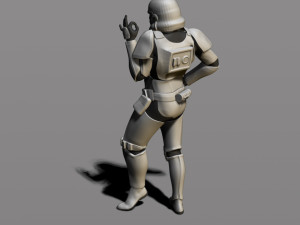 imperial stormtrooper 3Dプリントモデル