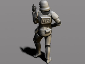 imperial stormtrooper 3Dプリントモデル