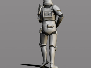 imperial stormtrooper 3Dプリントモデル