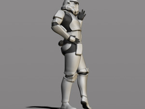 imperial stormtrooper 3Dプリントモデル