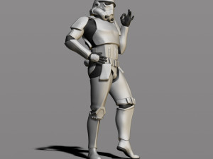 imperial stormtrooper 3Dプリントモデル