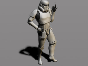 imperial stormtrooper 3Dプリントモデル