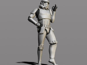 imperial stormtrooper 3Dプリントモデル